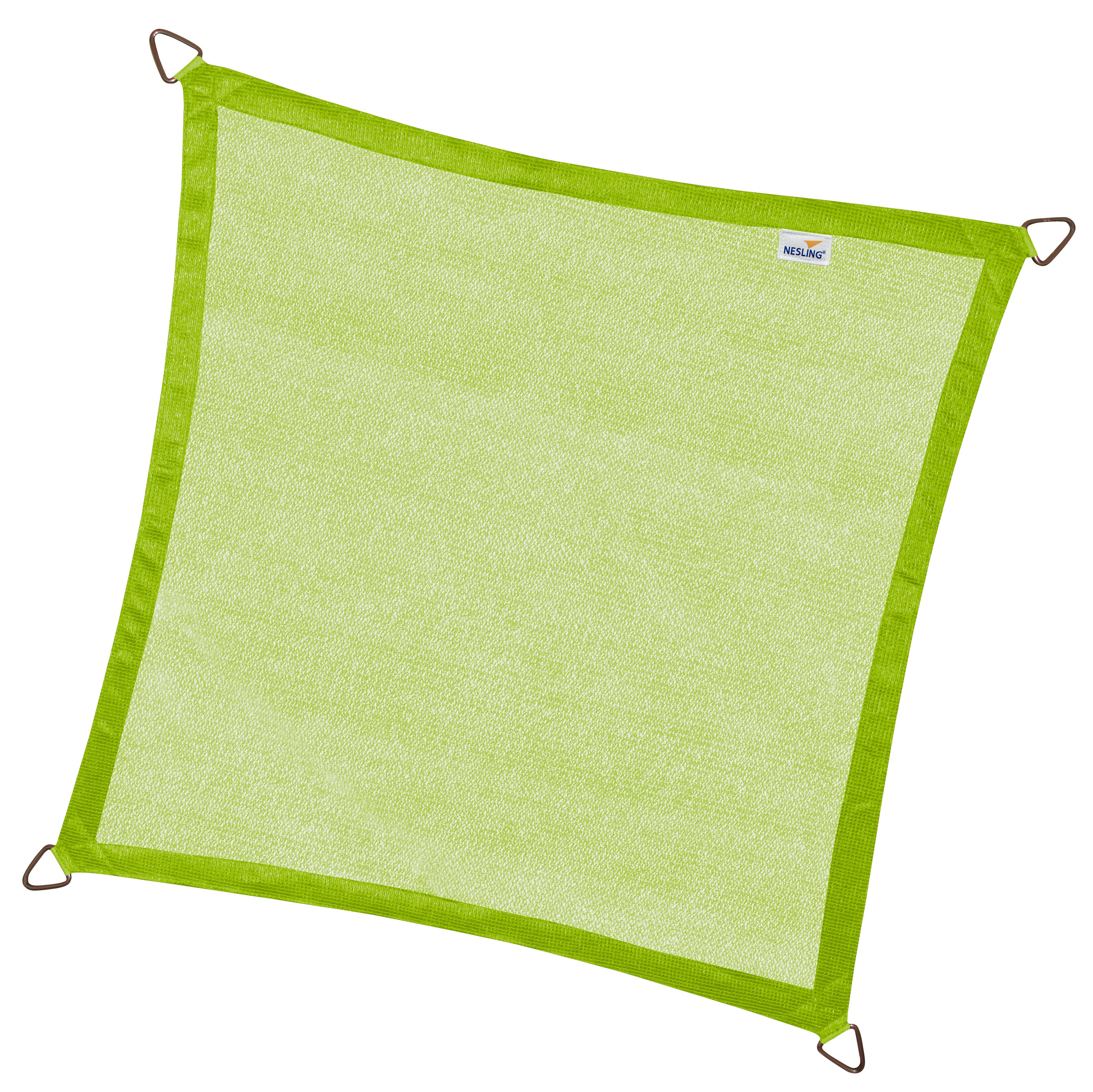 Coolfit schaduwdoek vierkant 3,6 m - Lime Green